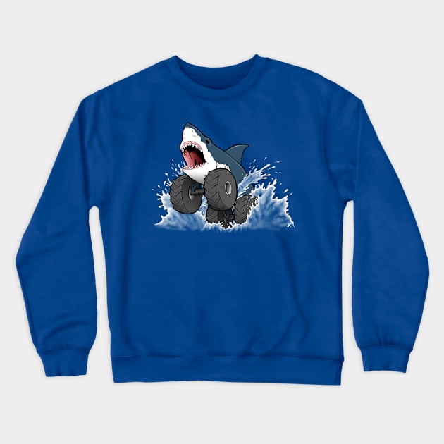 Moto-Shark Crewneck Sweatshirt by JMKohrs